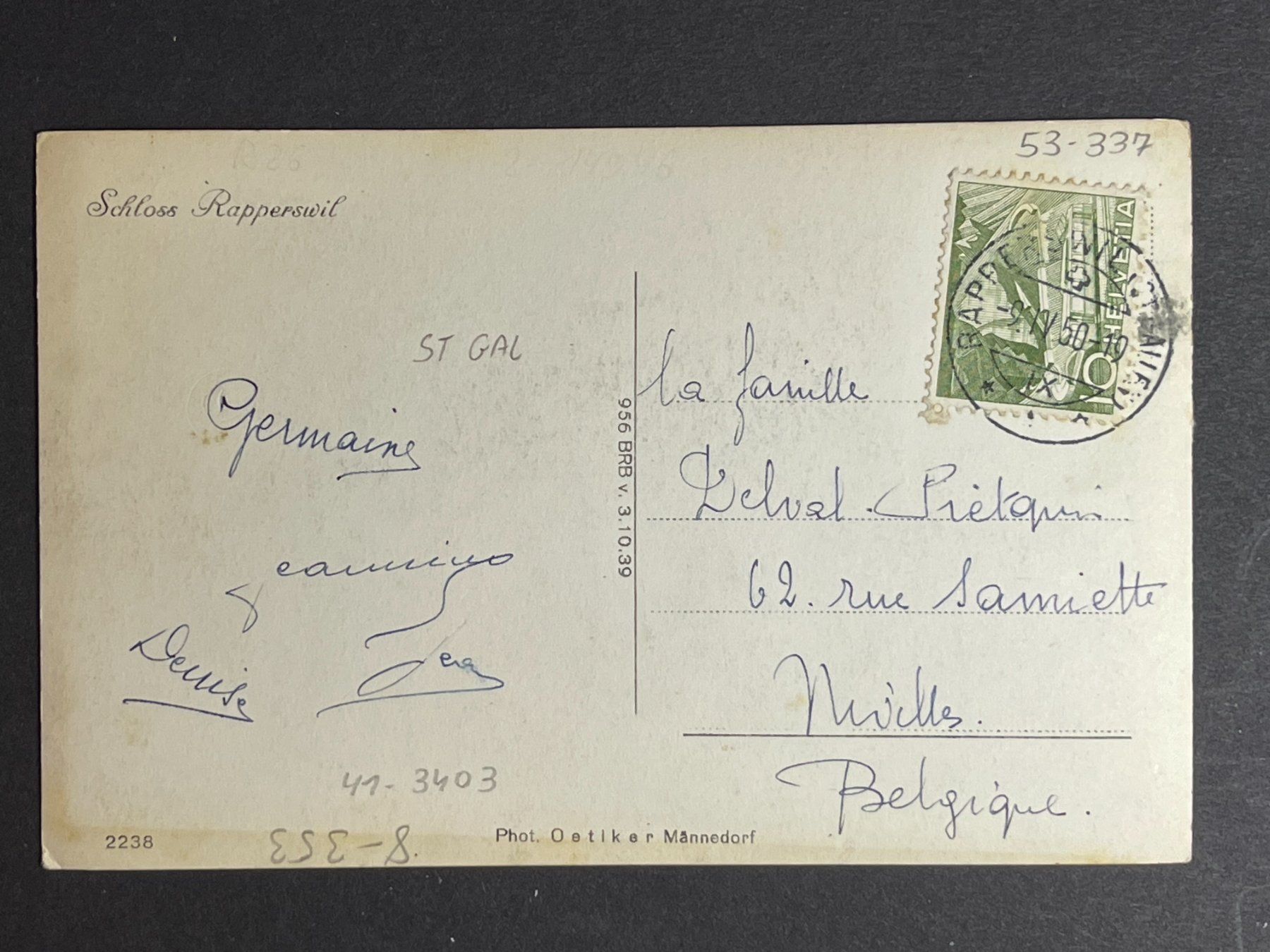 Cartoline postali: Schloss Rapperswil – Usato da Steg VS venduto da danwer74 1