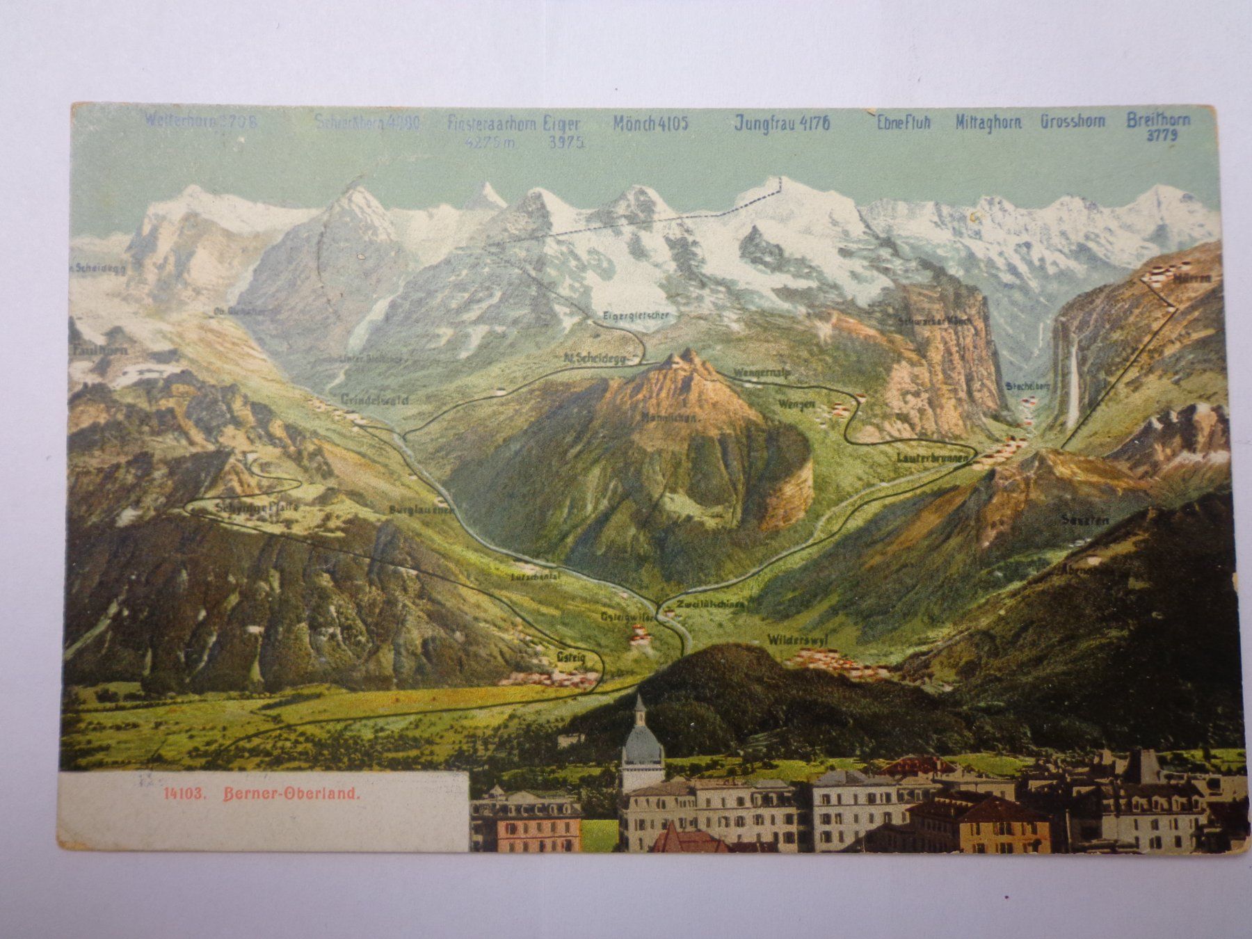 Cartoline postali: Antike Postkarten Ansichtskarten Schweiz Berner Oberland – Usato da Andeer venduto da Baerenburger