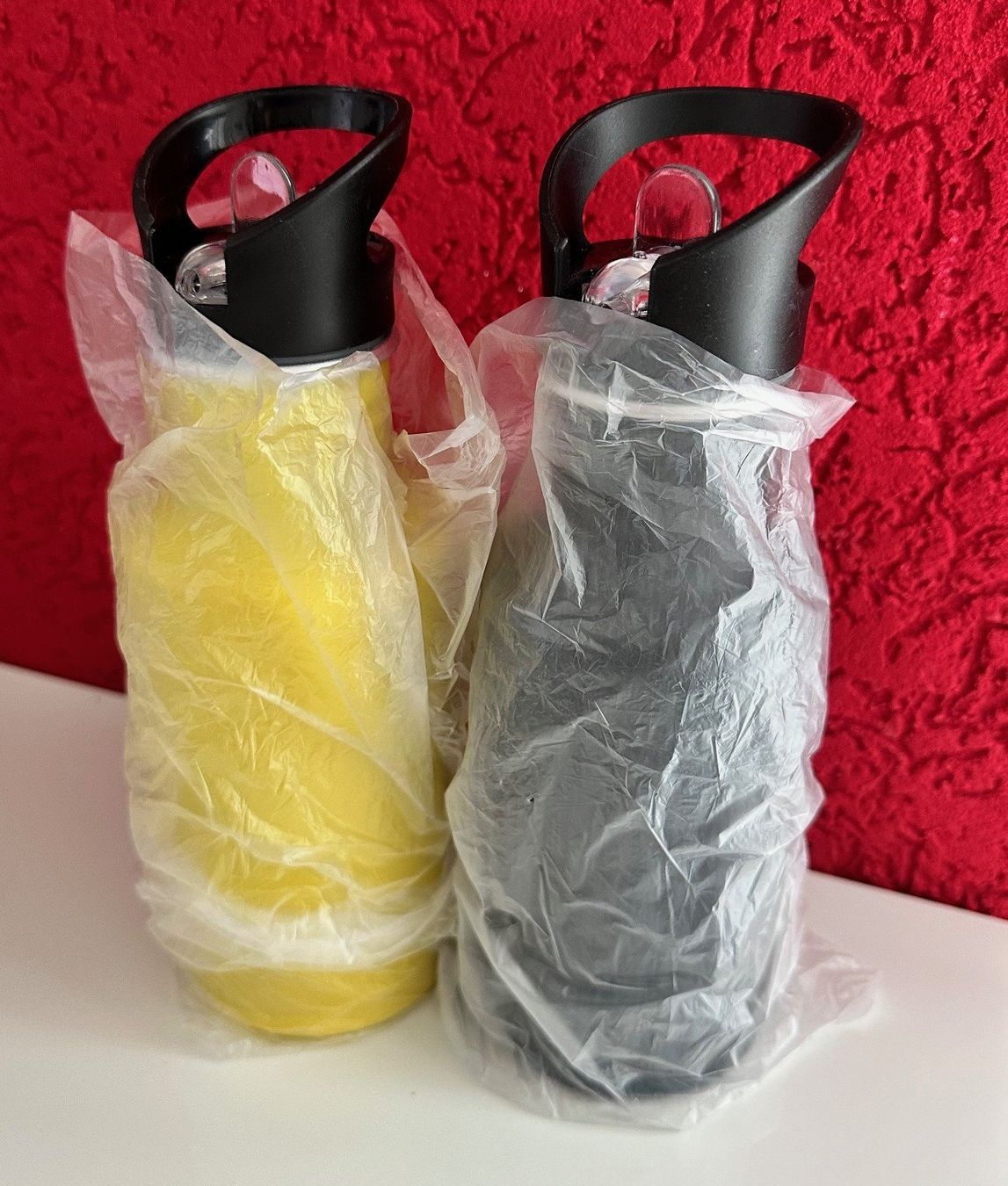 Trinkflaschen & Thermosflaschen: 2 Trinkflaschen mit Trinkhalm 500ml - NEU – Neu (gemäss Beschreibung) aus Auw von beretta1966 1