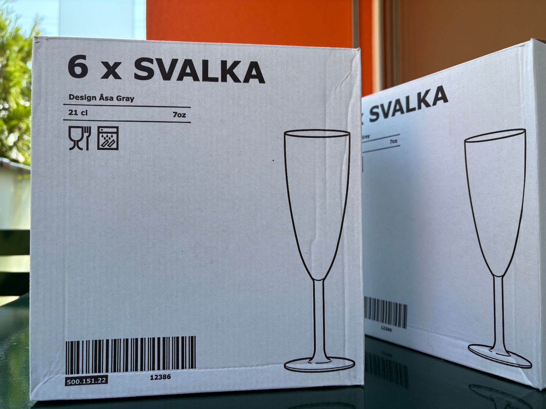 6 Schachteln mit jeweils sechs Champagnergläser von IKEA. (Gebraucht) in Thun für CHF 5 – nur Abholung auf Ricardo kaufen