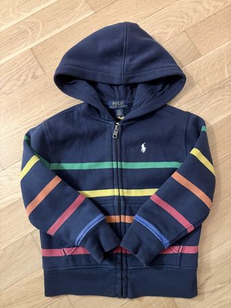 Polo Ralph Lauren Boys Rainbow Striped Hoodie 3T