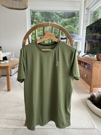 T-shirt ON Running Cloud vert homme taille M