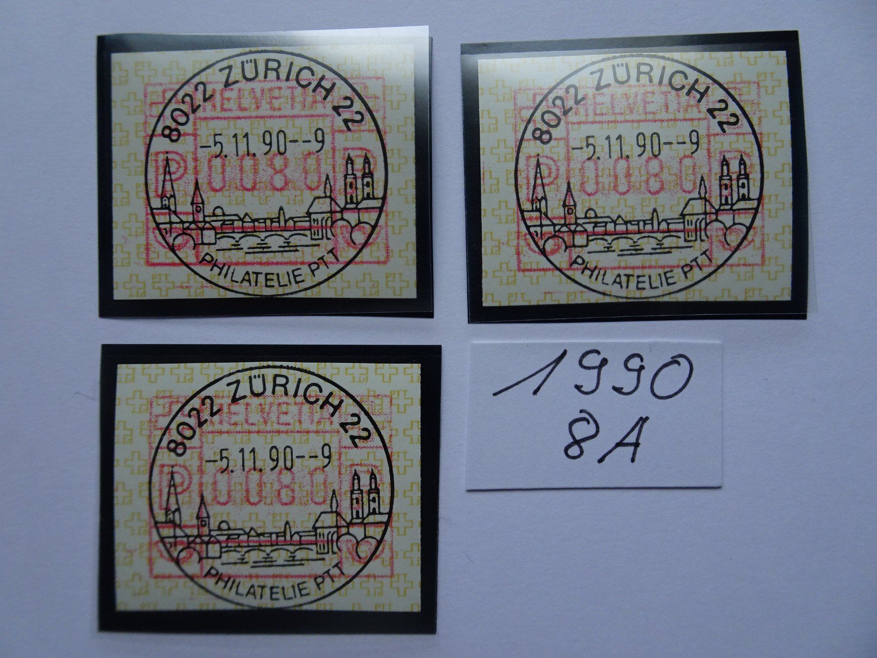 Alle Briefmarken: ATM-Typ 8A Vollstempel – Neu (gemäss Beschreibung) aus Aadorf von Chnorli-Furz