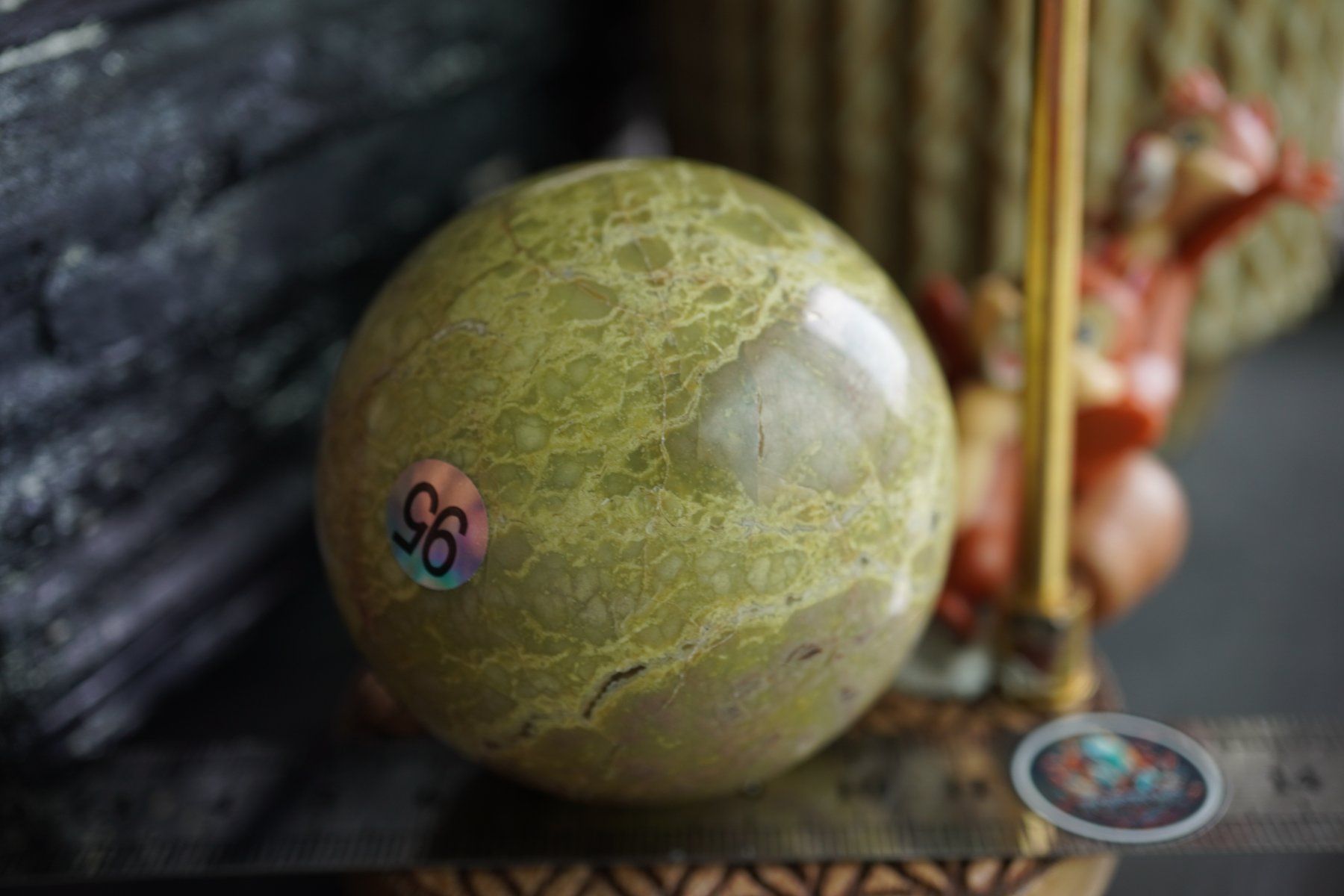 Minerali & Pietre curative: Lizardit Jade   Kugel 57mm  Räumung Topstone  ab  10.- – Nuovo e nell'imballaggio originale da Eschenbach SG venduto da topstone 5
