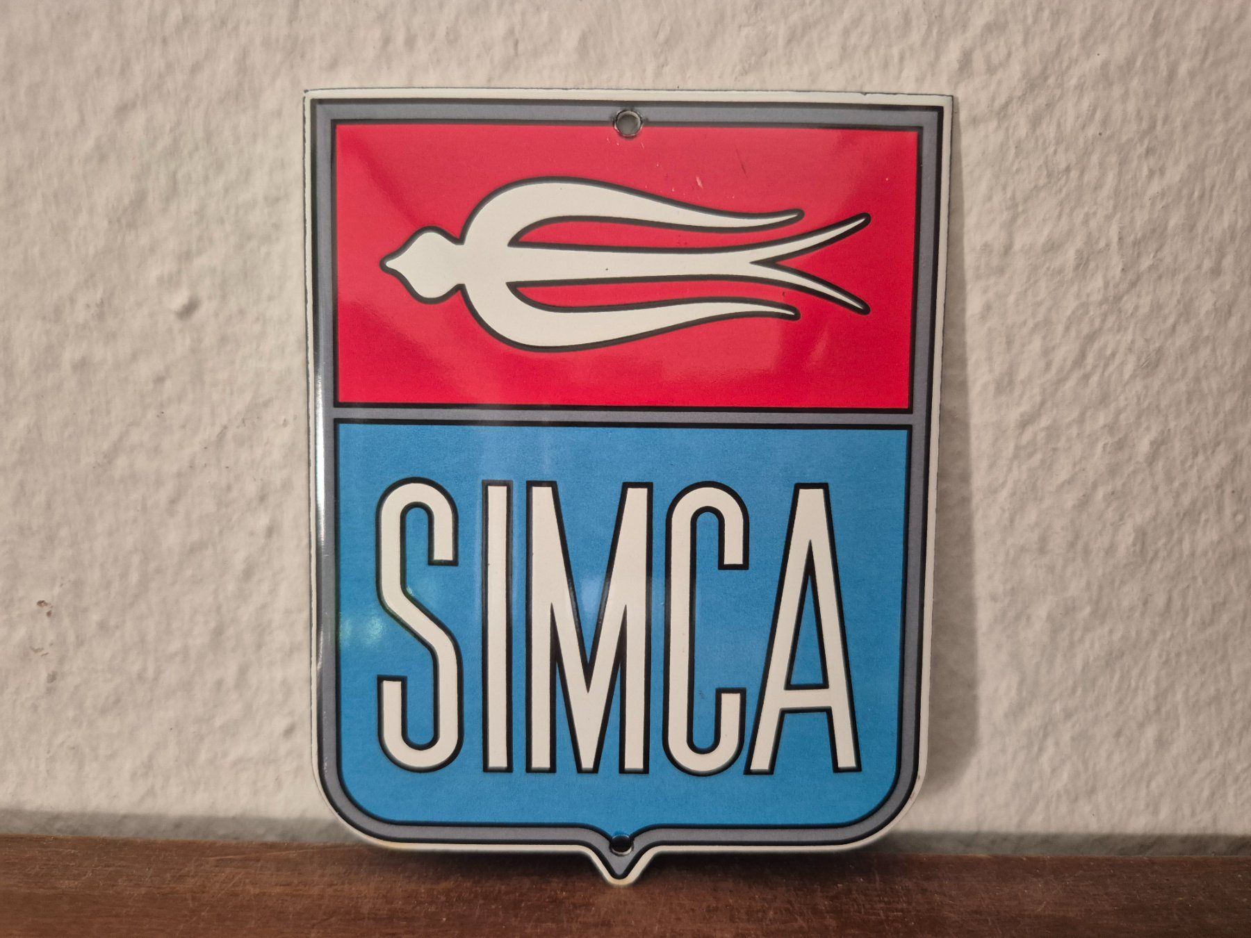 Simca Insegne: Emailschild Simca Auto Oldtimer Werkstatt Emaille Schild – Nuovo (secondo la descrizione) da Schaffhausen venduto da pfanis09 1