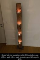 Kerzenständer antiker Eichenbalken - massiv