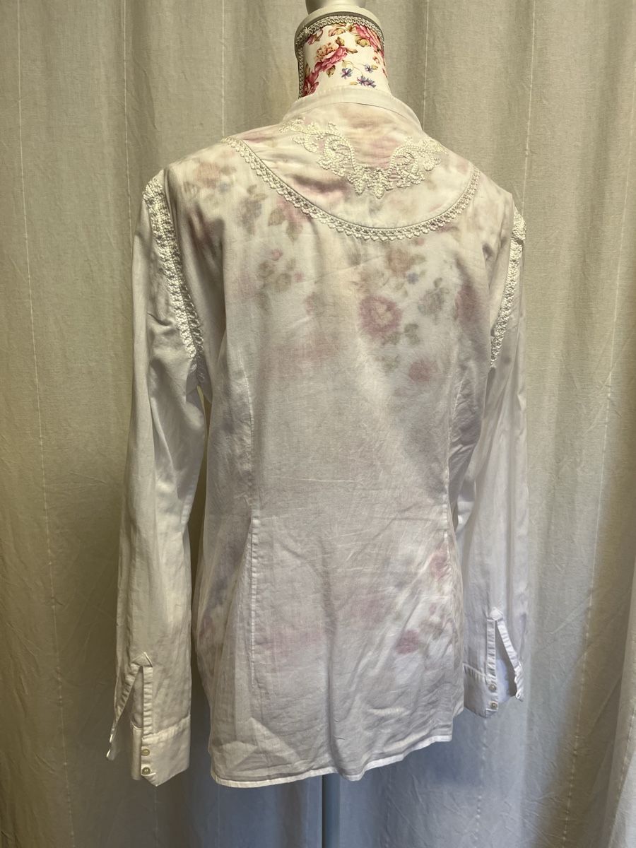 Massimo Dutti Chemisiers: Weisse langarm Bluse von Massimo Dutti Gr. 38/40 – D'occasion à Unterägeri par Thomasli 3