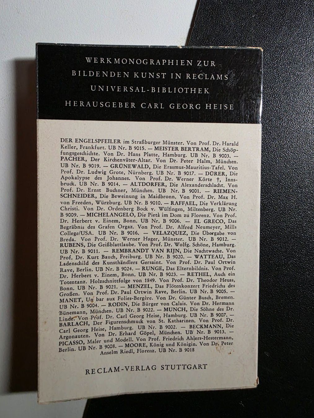 Bücher: Michael Pacher - Kirchenväter-Altar - Reclam 1957 – Gebraucht aus Walterswil BE von Lonitti 5
