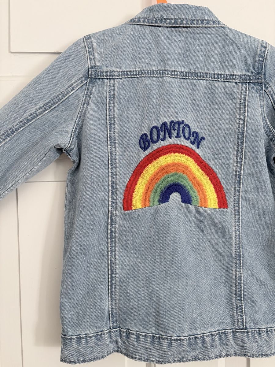 Giacche & Cappotti: Bon Ton, Jeansjacke, 110/116 – Usato da Zürich venduto da Pokimoki_1