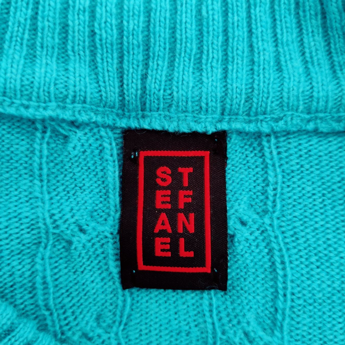 Stefanel Pullover & Sweatshirts: STEFANEL Zopfstrick Muster Wolle Pulli Pullover türkis Gr.XS – Gebraucht aus Winterthur von Lotusherz 3
