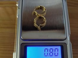 Ohrringe Damen Gelbgold 9 Karat / 375 Gold Creolen