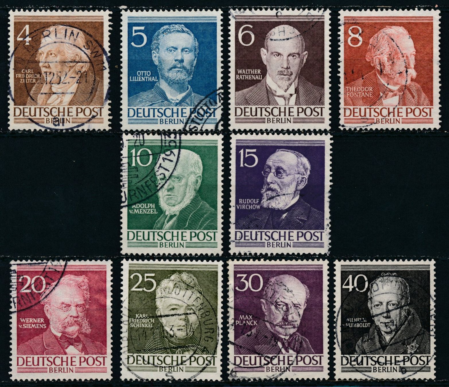 Tous les timbres: Deutsche Post Berlin Mi. 91 - 100 – D'occasion à Bonau par Profila3