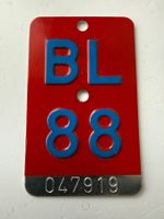 Velonummer / Fahrradnummer BL 88 Top