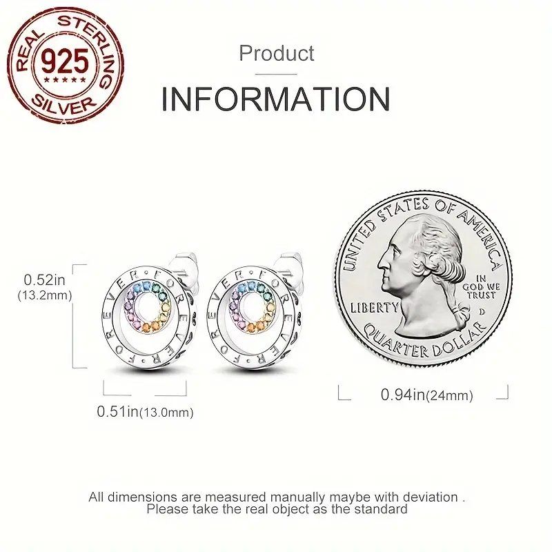 Orecchini pendenti & Orecchini a lobo: Silber Ohrringe 925 Regenbogen Forever – Nuovo e nell'imballaggio originale da Glattbrugg venduto da glu_qt2b 2