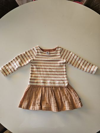 Kleid Petit Bateau gestreift orange Grösse 95 cm