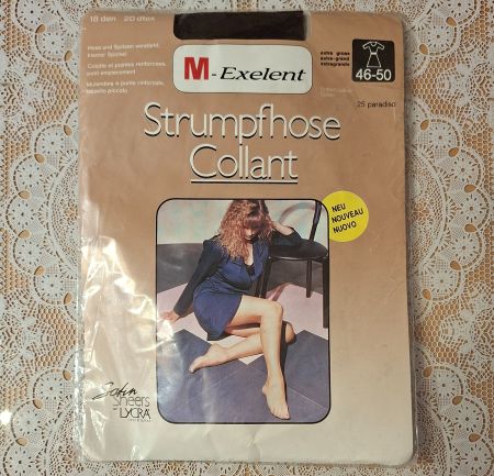 Migros Exelent Vintage Strumpfhose 18den Gr.XL Paradiso