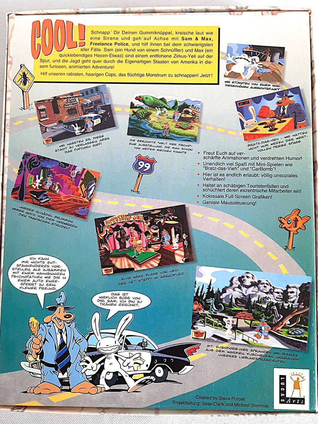Giochi: SAM AND MAX Hit the road PC-Spiel – Usato da Beinwil am See venduto da Restwert_Beinwil 2