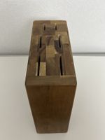 Messerblock Holz Massiv (Eiche) gebraucht Zustand guter