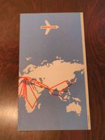 Swissair Routes Prospekt Flugrouten 1975 Welt Karte Kümmerly