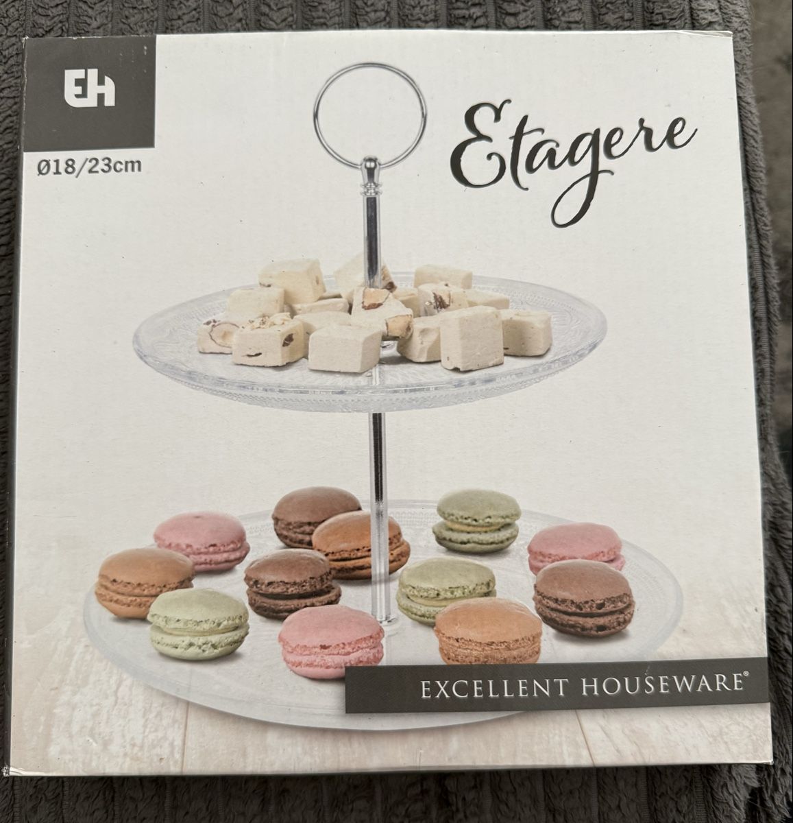 Piatti di portata:  Etagere 2 Stöcke  Durchmesser 18/23 neu – Nuovo (secondo la descrizione) da Pfeffikon LU venduto da pepino17