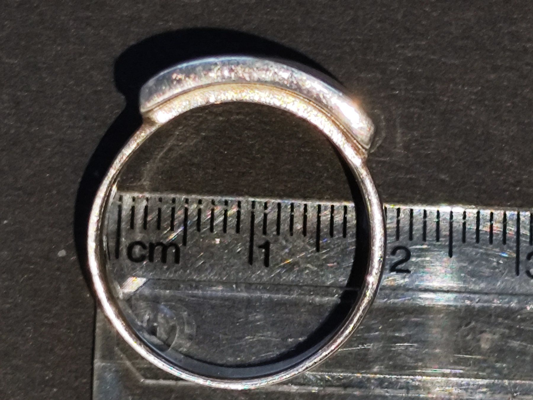 Anelli: Silberring mit Perlmutt Einlage breit Statement Ring 925 – Usato da Bettingen venduto da hamau2012 5