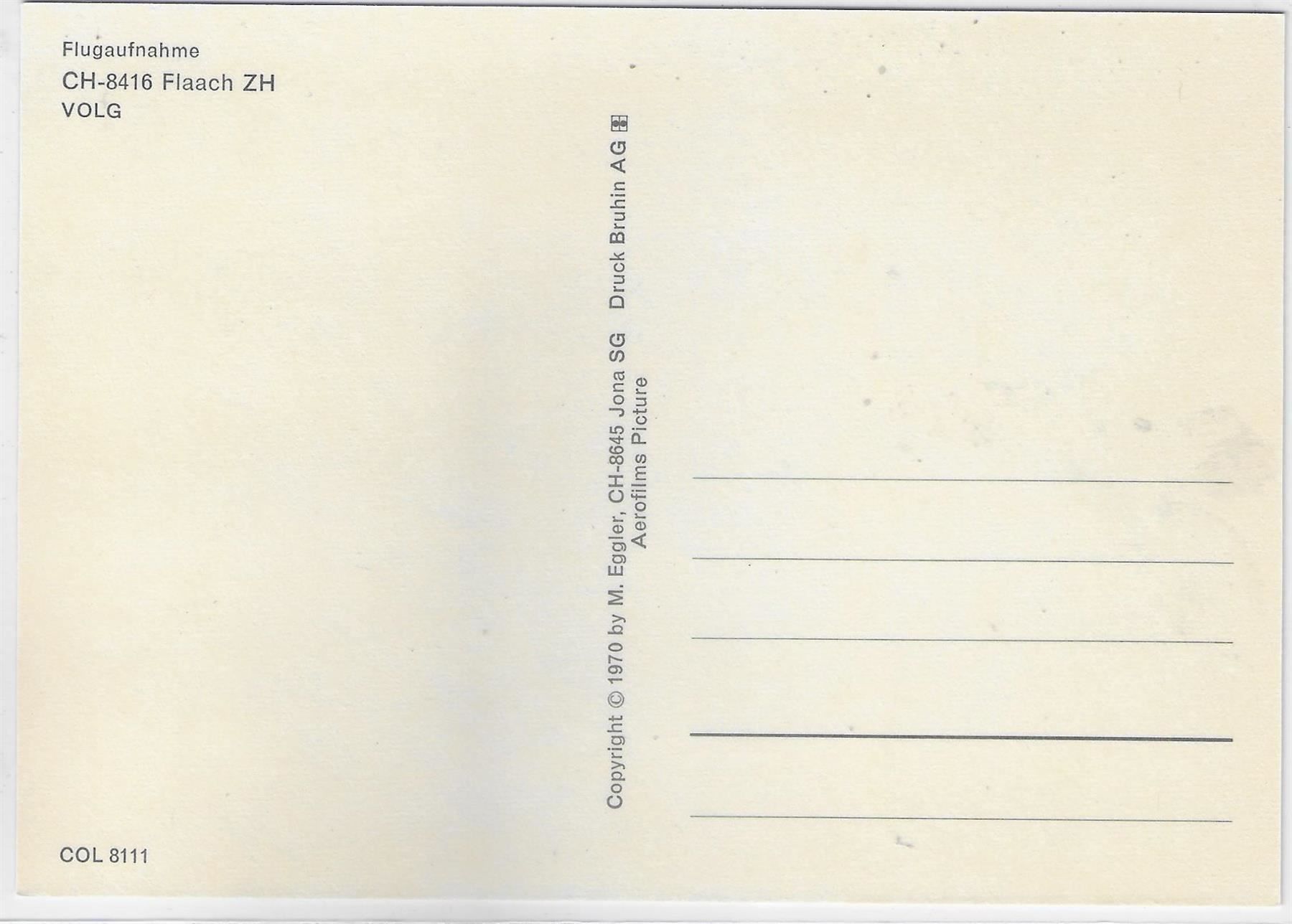 Cartoline postali: Flugaufnahme Flaach ZH – Usato da Ettingen venduto da Kartenplanet 1