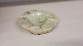 Schöner Vintage Aschenbecher Alabaster Handarbeit Italien