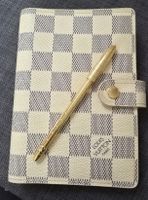 Louis Vuitton Notizbuch Damier Azur mit Stift Gold 💛✍️