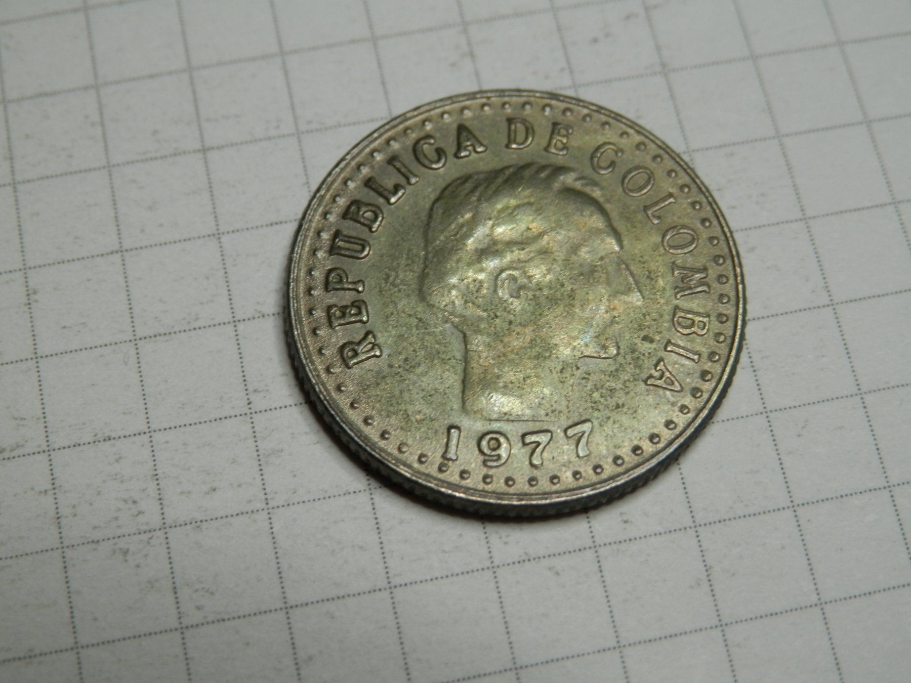 Tutti le monete: Kolumbien 10 Centavos, 1977 – Usato da Weiach venduto da weiach81