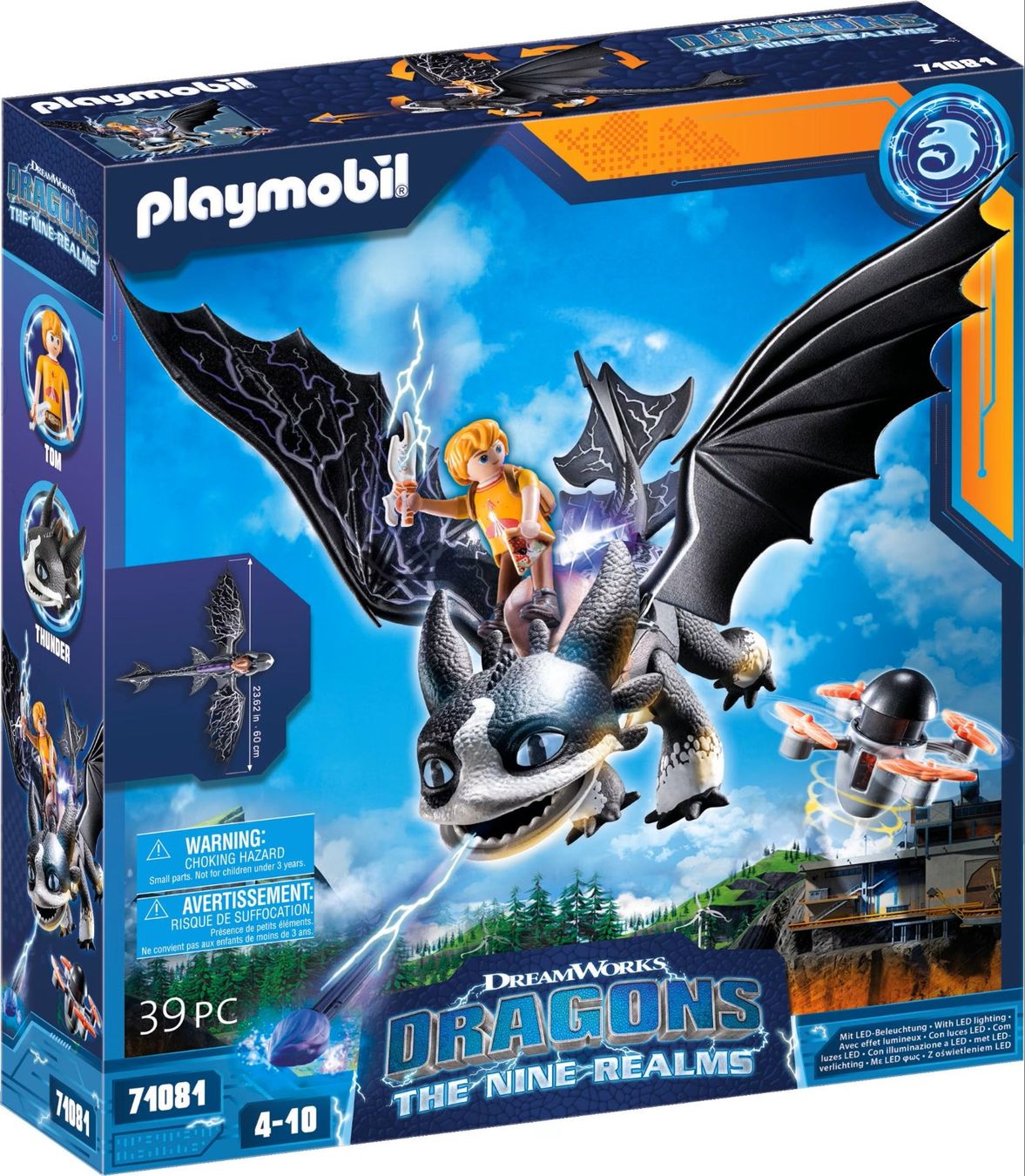 Playmobil Giocattoli: Playmobil 71081 Dragons: The Nine Realms - Thunder & Tom – Nuovo e nell'imballaggio originale da Hallau venduto da lagerverkauf_ch