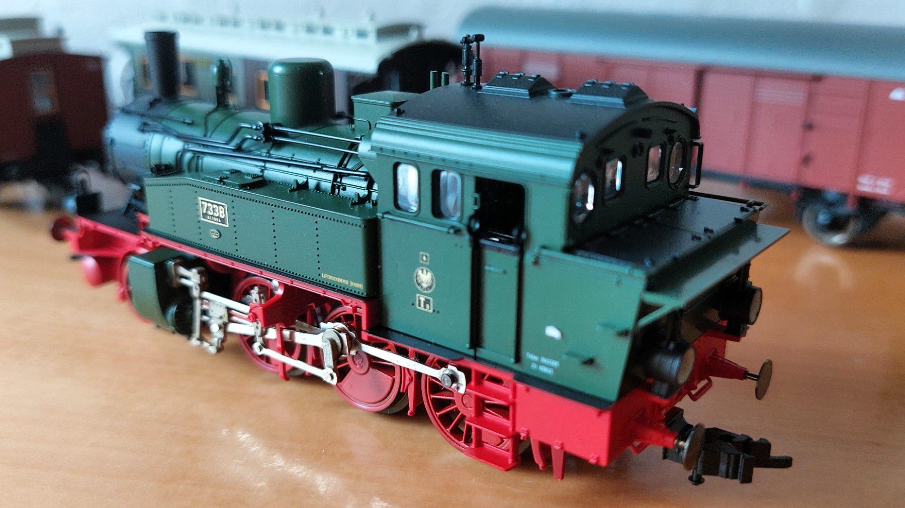 Fleischmann Modellini di ferrovie: Fleischmann 4895 - Dampfzug mit T9.3 der K.P.E.V. – Nuovo (secondo la descrizione) da Rotkreuz venduto da MOBAHN-1zu87 4