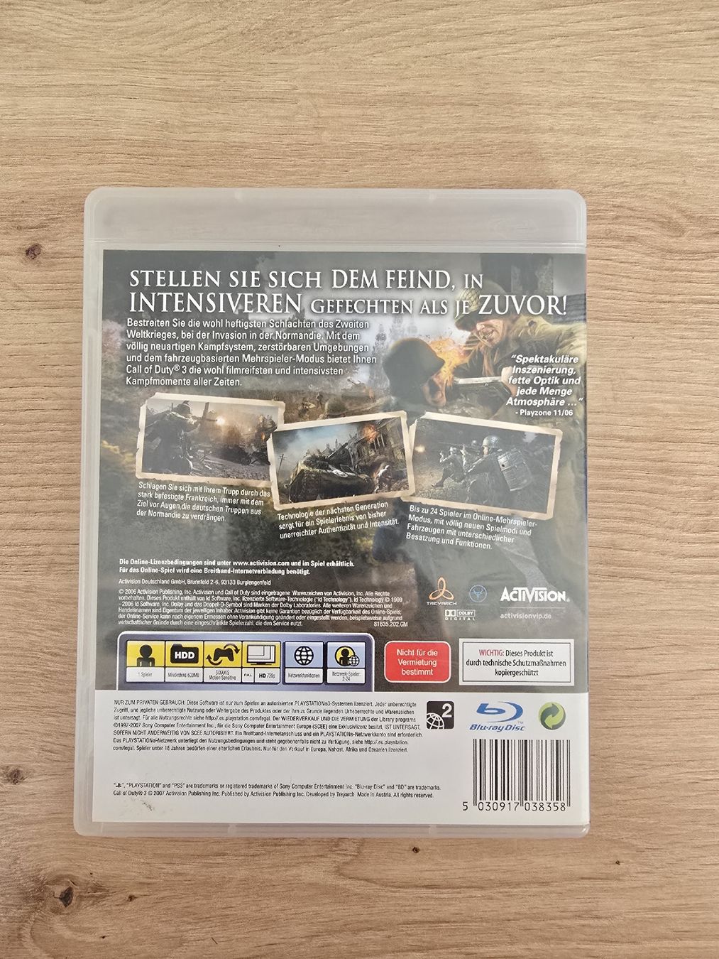 Sony Spiele: Call of Duty 3 PS3  – Gebraucht aus Chur von 1996hiphop 1