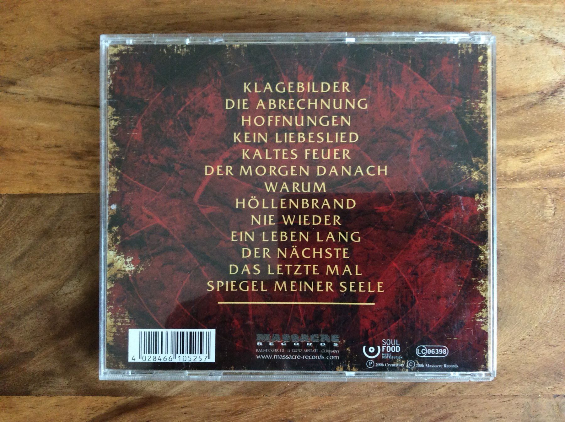 CD: CD Crematory - Klagebilder – Usato da Horgen venduto da flyingpenguin2000 2