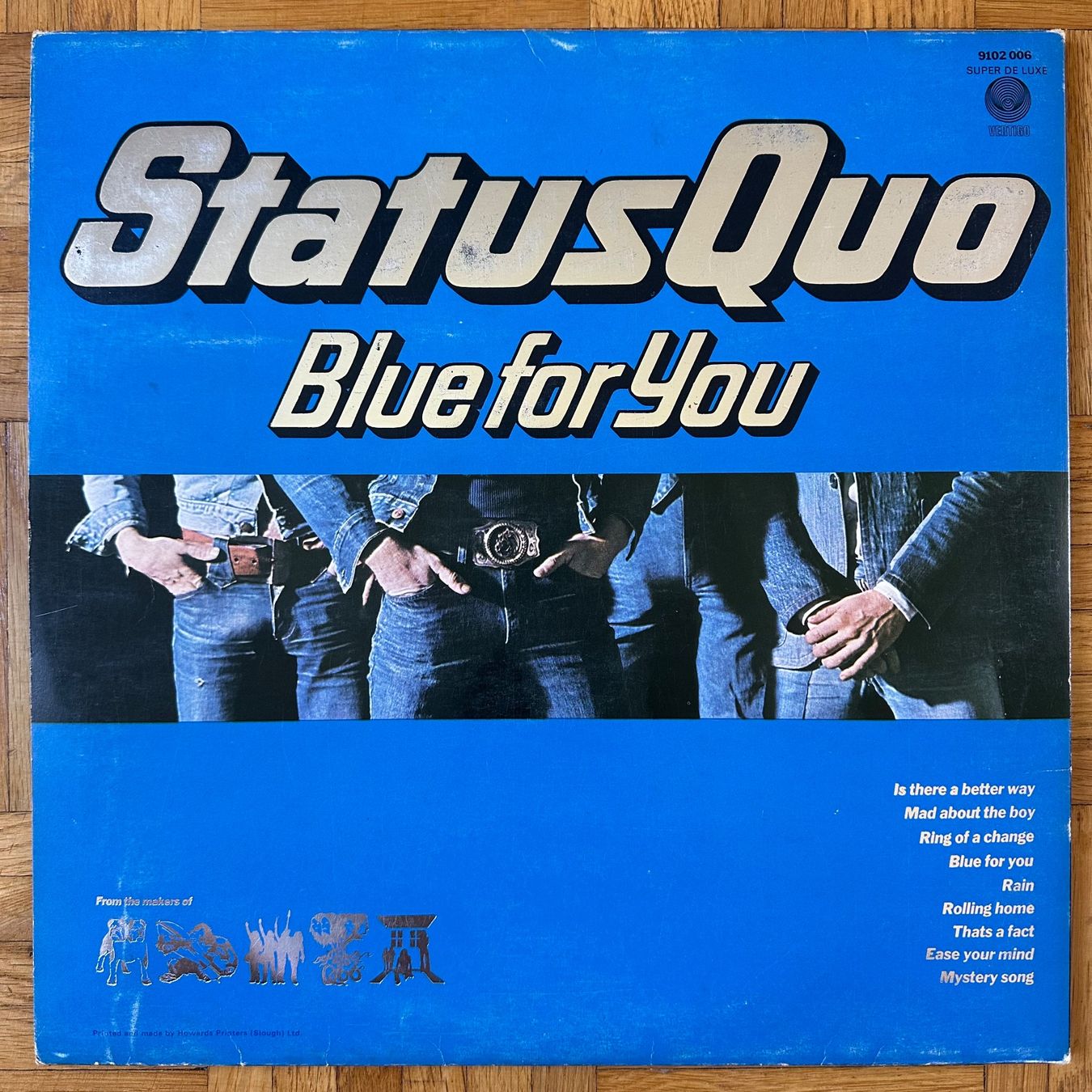 Dischi in vinile: LP - Status Quo – Blue For You – Usato da Breganzona venduto da Onairda75 1