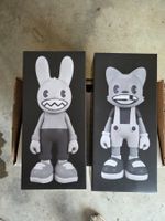 Superplastic Lil' Helpers Set – Janky & Guggimon (Greyscale)