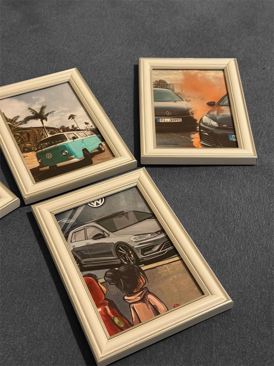 Poster & Bilder: Set de 4 cadres Volkswagen – Neu und originalverpackt aus Châtel-St-Denis von Montclair_Swiss 1