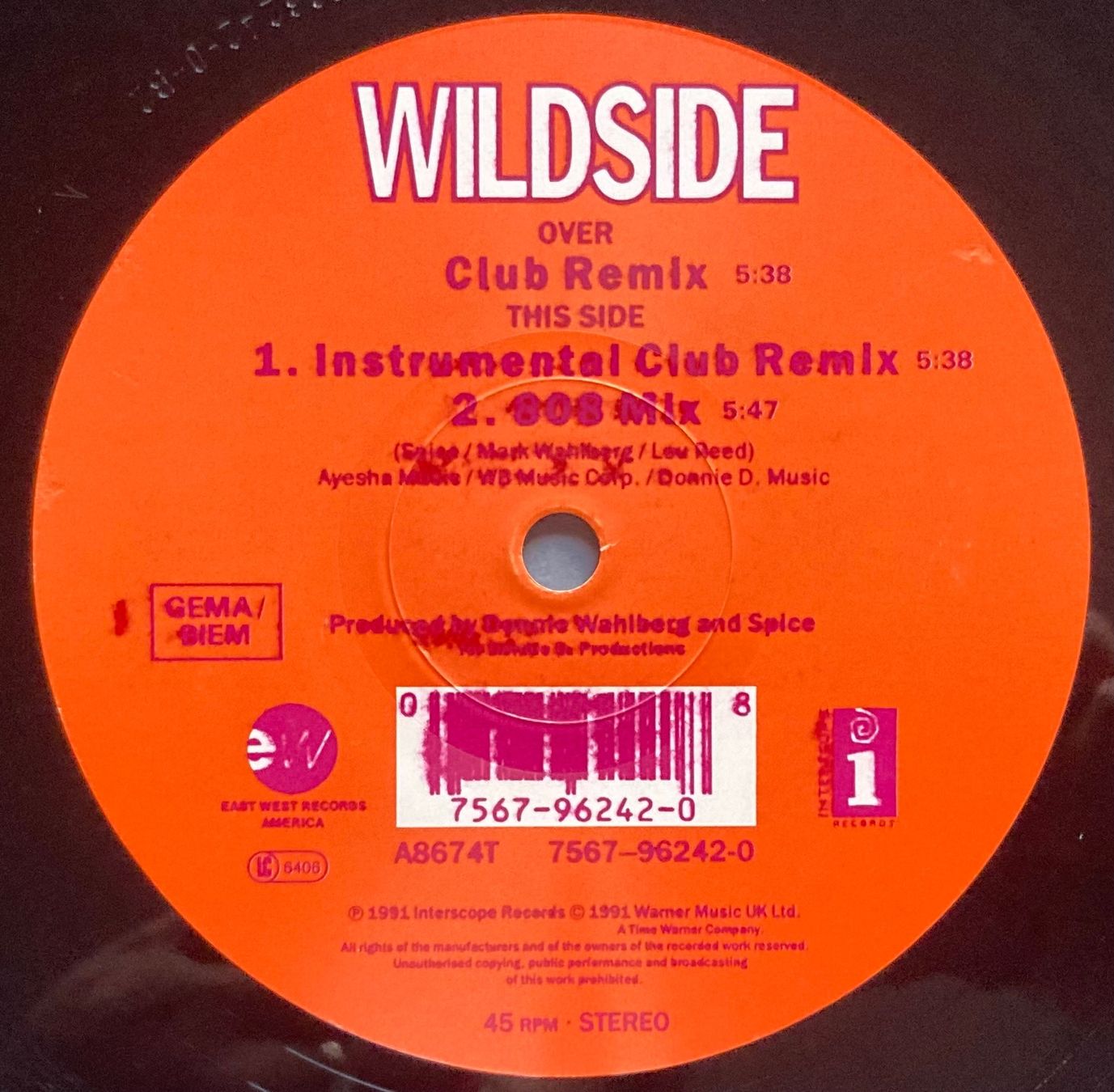 Vinyles: MARKY MARK & THE FUNKY BUNCH - WILDSIDE – D'occasion à Poliez-Pittet par Newtown-Records 2