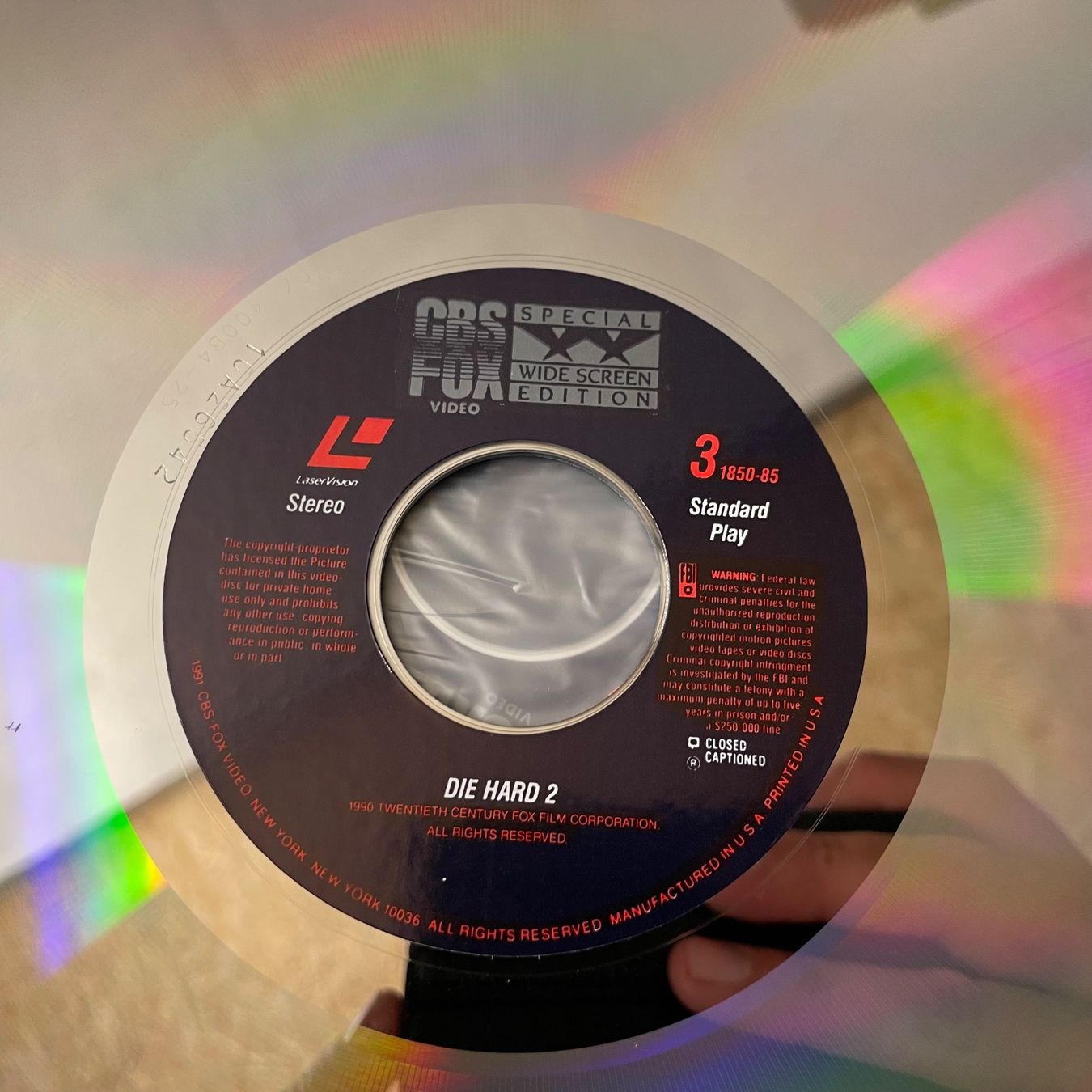 Tutti i DVDs: Bruce Willis: DIE HARD 2 - LASER DISC - Engl. – Usato da Stans venduto da Brode 4
