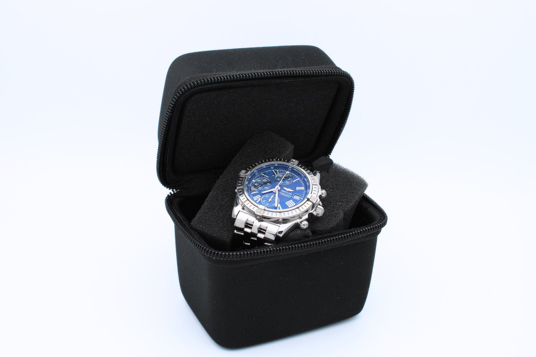 Breitling Orologi: Breitling Crosswind Chronograph Stahl Blue Dial A1335582 – Usato da Brüttisellen venduto da AlphaOmega05 9
