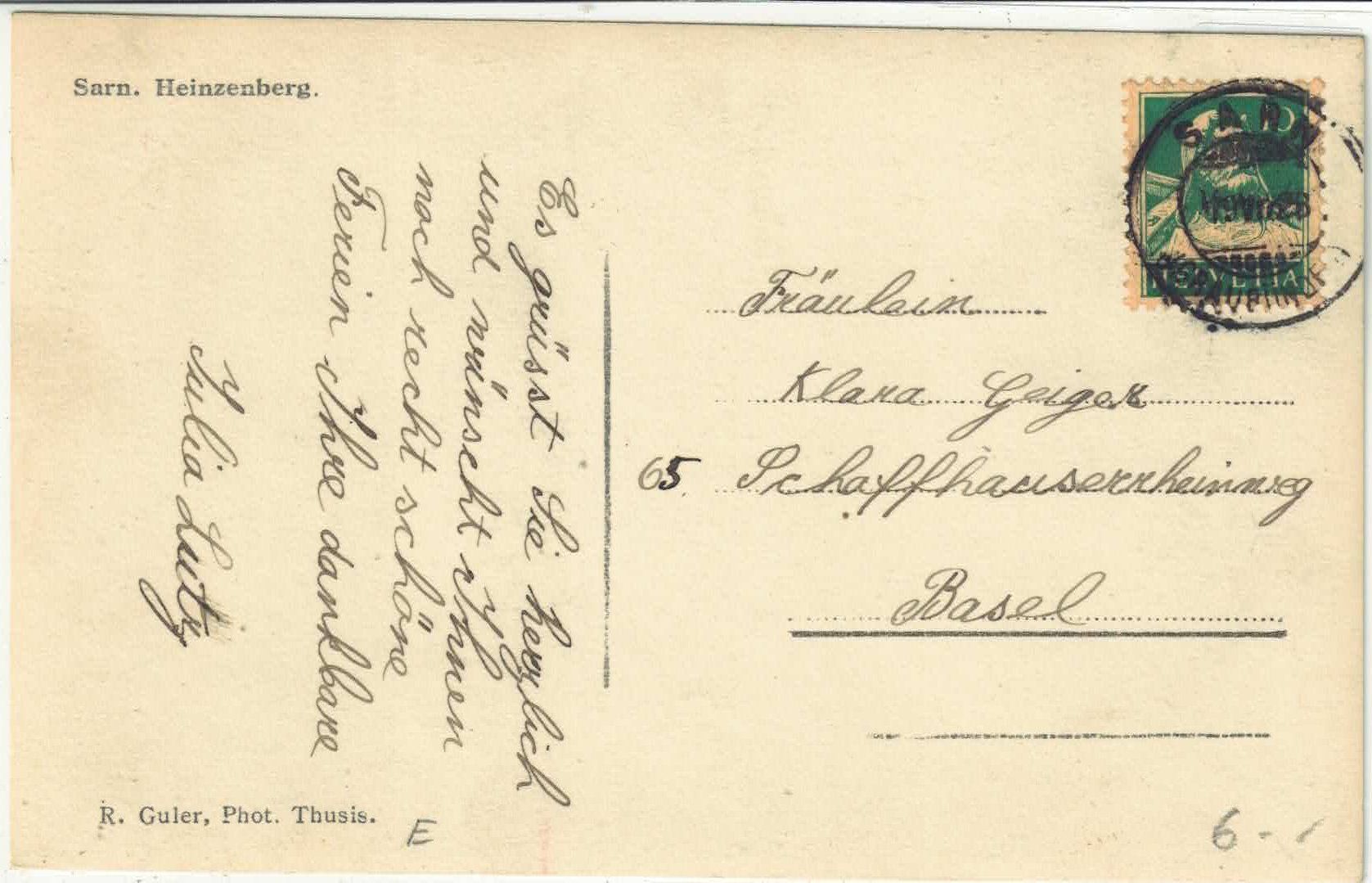 Cartes postales: Sarn - Heinzenberg – D'occasion à Ettingen par Kartenplanet 1