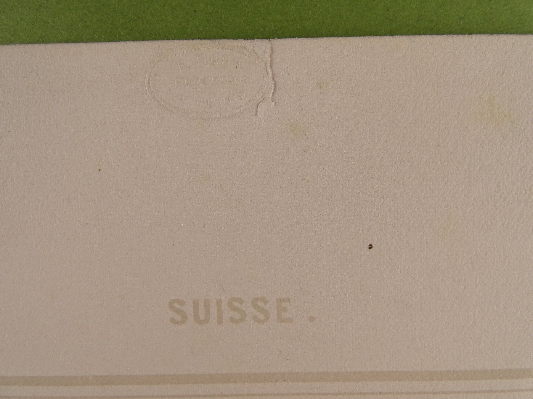 Incisioni: VISP, VIÈGE, LITHOGRAPHIE UM 1840 – Usato da Grüningen venduto da Kartensammler 9