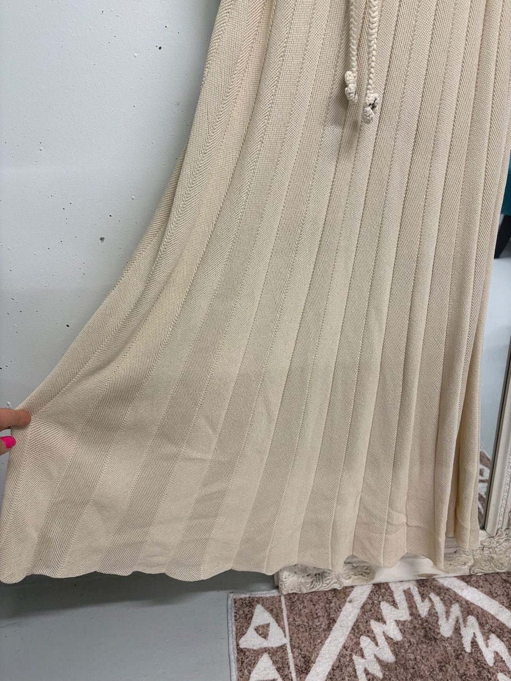 Sandro Kleider: Sandro Strickkleid creme 40 Boho Kleid Maxikleid Gürtel – Neu (gemäss Beschreibung) aus Regensdorf von secondchancefashion 4