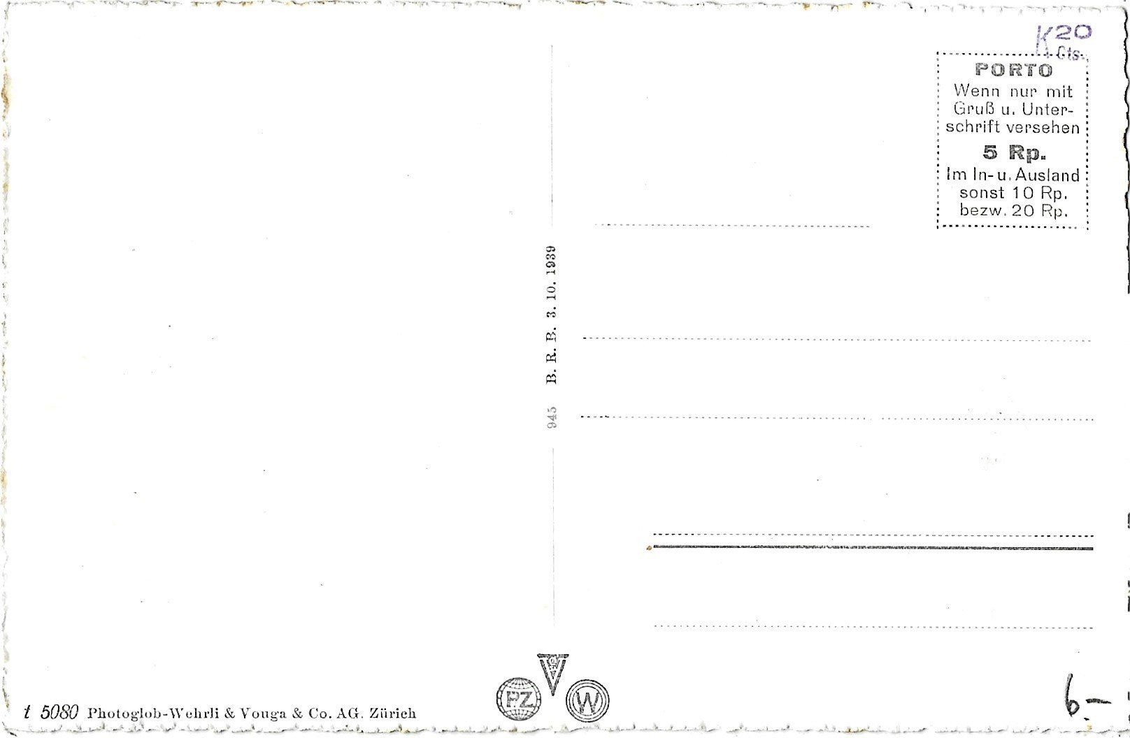 Cartoline postali: Horgen – Usato da Bütschwil venduto da Jackson1A 1
