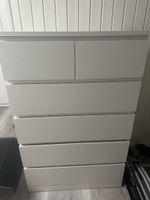 Ikea Malm Kommode weiss 6 Schubladen gebraucht