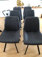 6 bequeme Stühle aus Microfaser 