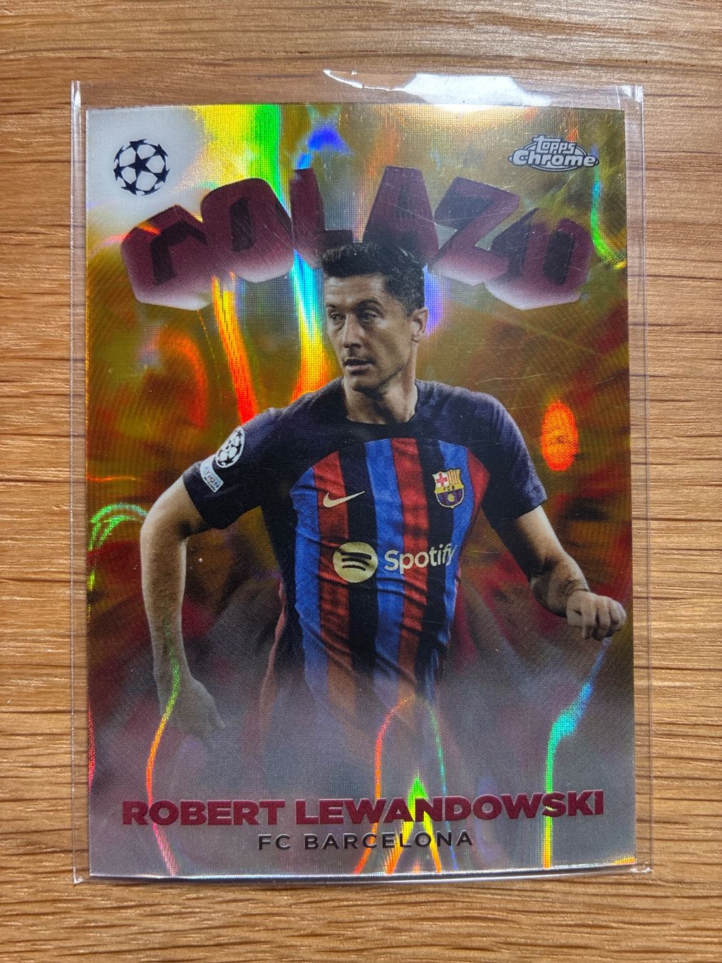 Topps Sammelbilder & Trading cards: Topps Chrome Robert Lewandowski Barcelona Gold Lava – Gebraucht aus Wangenried von Garagara