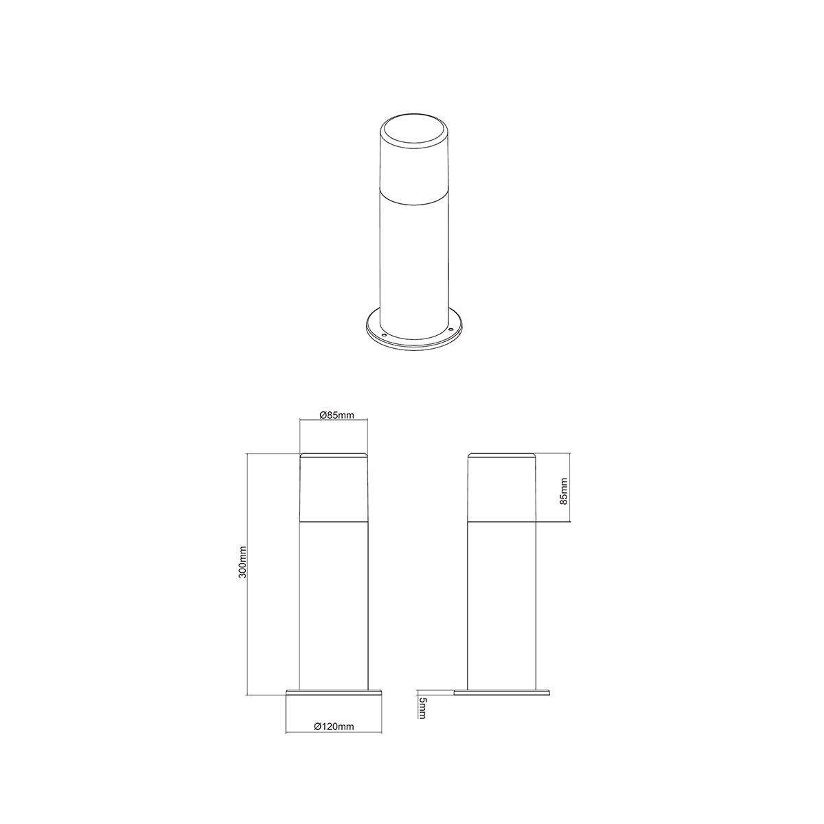 Lampade: Aussen Stehleuchte, IP44, 30 cm Höhe – Nuovo (secondo la descrizione) da Kreuzlingen venduto da Smart-Light 3