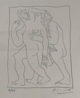 Lithographie Picasso, sig.+ num. 7 von 17, 29x 37 cm gross