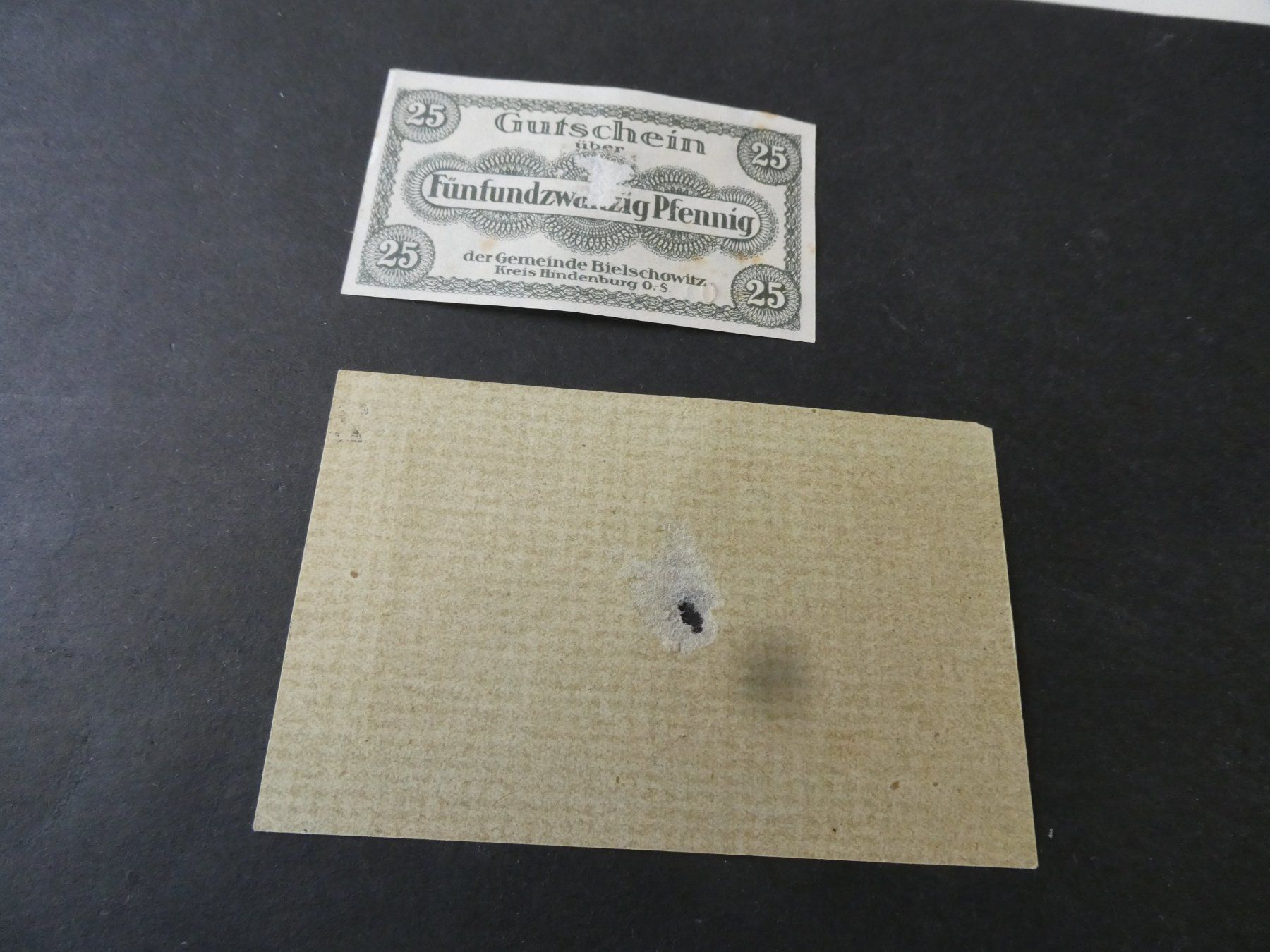 Banknoten: Dt. Reich, Bielschowitz - Notgeld – Gebraucht aus Hinterforst von Rohusri 1