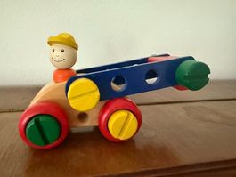 Holzspielzeug Bauklotz Set mit Schrauben guter Zustand